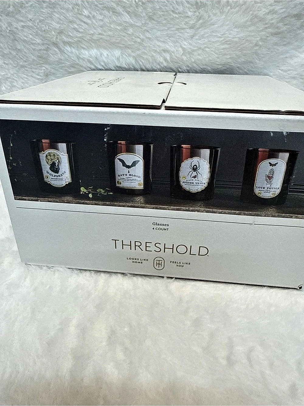 Threshold Halloween candle glasses set of 4